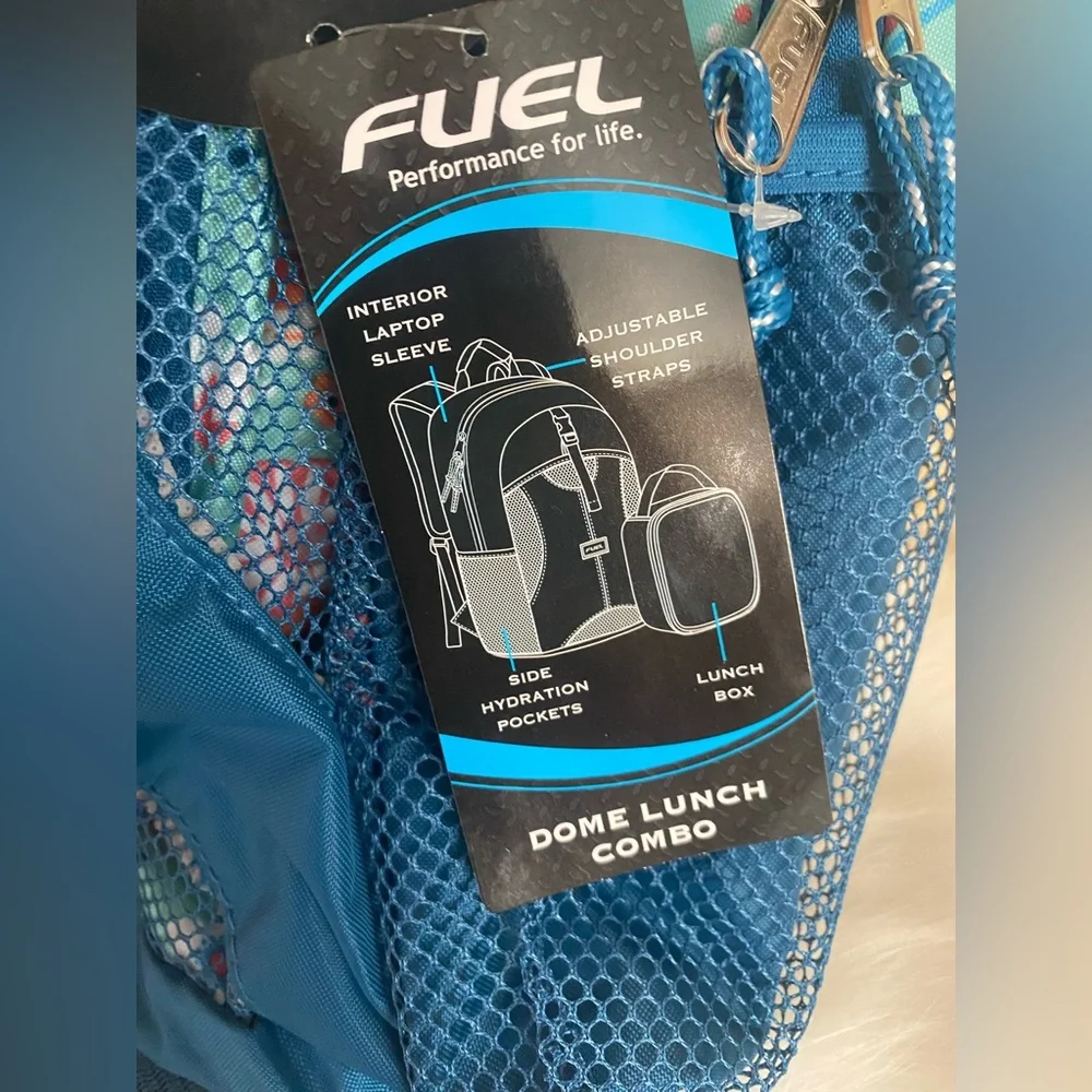 Fuel Lunch Bag & Backpack Bag Combo Floral School New